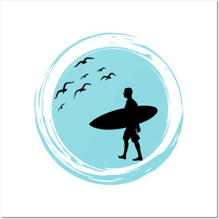 surfer Posters and Art